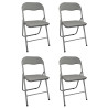 copy of Krzesło składane ogrodowe cateringowe bankietowe biurowe C-9281 szare
