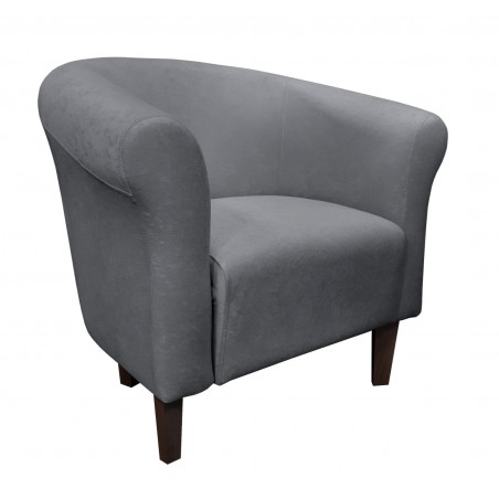 Fotel Milo Mikrofaza 17 szary nogi 15 venge