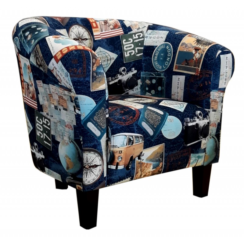 Fotel Milo TRIP2 na nogach venge – nowoczesny i wygodny