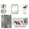 Lustro LOFT 60x80 złote ramka aluminiowa