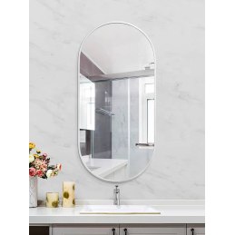 Lustro Elipsa 100x50 cm srebrne GX06