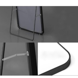 Czarne lustro podłogowe ZJ-02 165x50