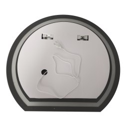 LUSTRO LED FI50cm WŁĄCZNIK DOTYKOWY PIASKOWANE ŁAZIENKOWE Z PODŚWIETLENIEM