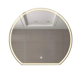 LUSTRO LED FI60cm WŁĄCZNIK DOTYKOWY PIASKOWANE ŁAZIENKOWE Z PODŚWIETLENIEM