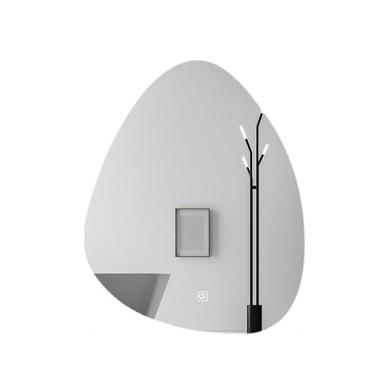 Lustro LED łezka 50x70 z włącznikiem dotykowym