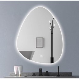 Lustro LED łezka 50x70 z włącznikiem dotykowym