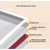 Lustro LED łezka 50x70 z włącznikiem dotykowym