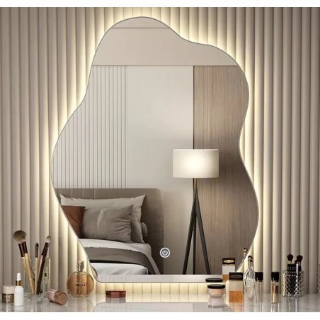 Lustro chmurka LED 50x70 z włącznikiem dotykowym