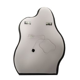 LUSTRO LED 50x70 YU01 WŁĄCZNIK DOTYKOWY PIASKOWANE ŁAZIENKOWE Z PODŚWIETLENIEM