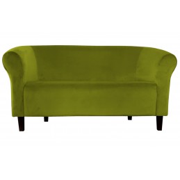 Sofa Milo BL75 zielona oliwka, nogi venge
