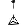 Lampa sufitowa loft trójkątna AT2-1SZ-Black czarna
