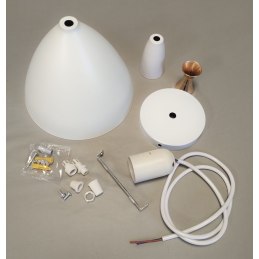 Lampa sufitowa loftowa AT1-1SZ-White – biały metal