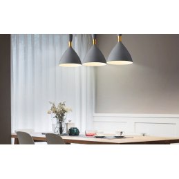 Lampa sufitowa loft AT1-1SZ-Gray - szara, metalowa