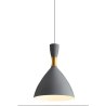 Lampa sufitowa loft AT1-1SZ-Gray - szara, metalowa