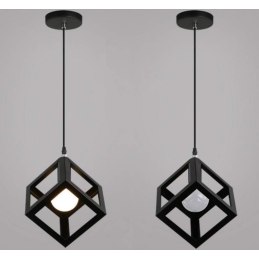 Lampa sufitowa metalowa loft sześcian AT3-1SZ-Black