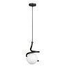 Lampa wisząca AT5-1SZ-Black – czarny szklany klosz