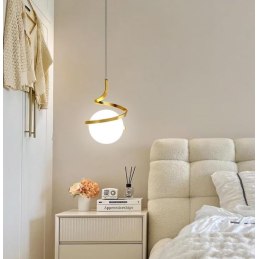 Lampa sufitowa AT5-1SZ-Gold złota szklana