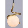 Lampa sufitowa AT5-1SZ-Gold złota szklana