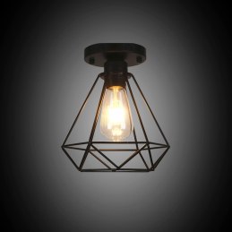 Lampa sufitowa loft AT6-1SZ-Black czarna E27