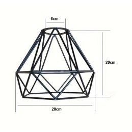 Lampa sufitowa loft AT6-1SZ-Black czarna E27