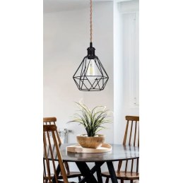 Lampa sufitowa loft AT6-1SZ-Black czarna E27