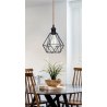 Lampa sufitowa loft AT6-1SZ-Black czarna E27