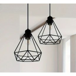 Lampa sufitowa loft AT6-1SZ-Black czarna E27