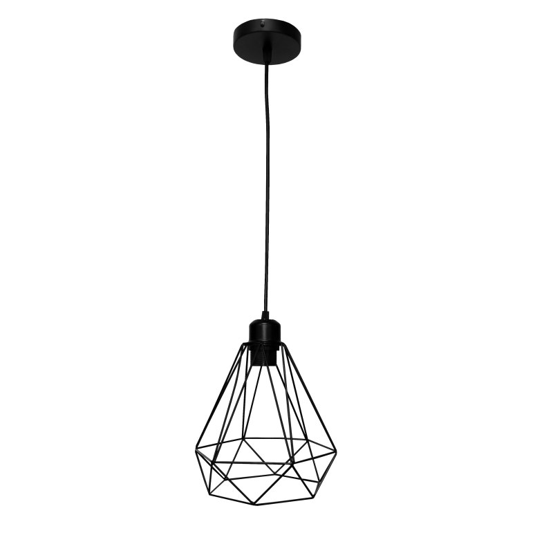 Lampa sufitowa loft AT6-1SZ-Black czarna E27