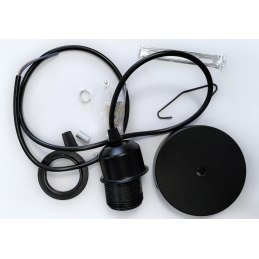 Lampa sufitowa loft AT6-1SZ-Black czarna E27