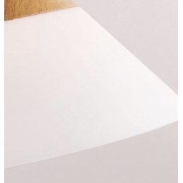 Lampa sufitowa AT8-1SZ-White – metal i lite drewno