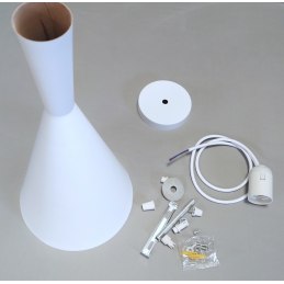 Lampa sufitowa AT9-1SZ White z złotym spodem