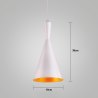 Lampa sufitowa AT9-1SZ White z złotym spodem