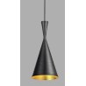 Lampa sufitowa AT9-1SZ-Black czarna ze złotym spodem
