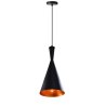 Lampa sufitowa AT9-1SZ-Black czarna ze złotym spodem