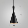 Lampa sufitowa AT9-1SZ-Black czarna ze złotym spodem