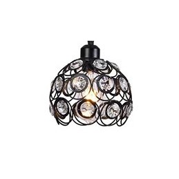 Lampa sufitowa AT10-3SZ-Black z ażurowymi kloszami i kryształkami