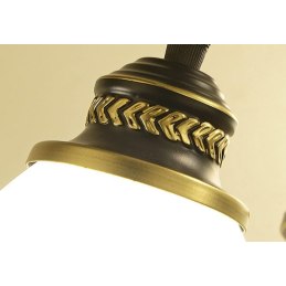 Lampa sufitowa szklana klosz metalowa wisząca AT11-3SZ-Black+White