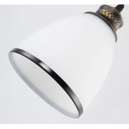 Lampa sufitowa szklana klosz metalowa wisząca AT11-3SZ-Black+White