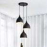 Lampa sufitowa loftowa metalowa wisząca AT17-3SZ-Black