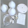 Lampa sufitowa loftowa AT-17-3SZ White