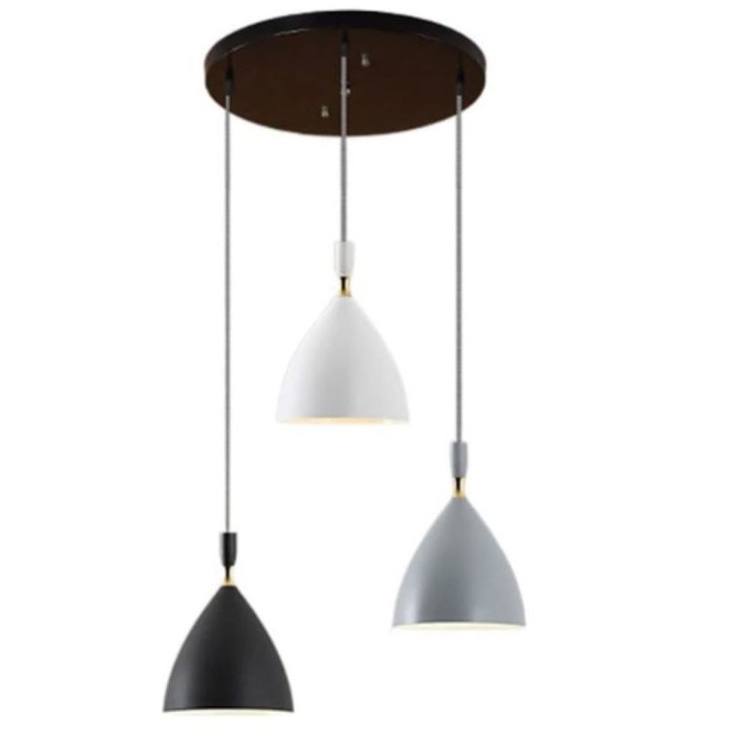Lampa sufitowa loftowa metalowa wisząca AT18-3SZ-MIX