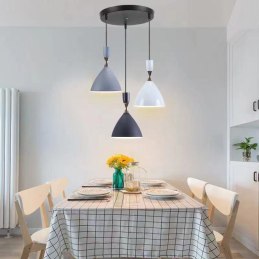 Lampa sufitowa loftowa metalowa wisząca AT18-3SZ-MIX