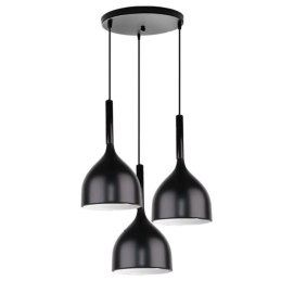 Lampa sufitowa AT19-3SZ-Black - 3 klosze, industrialna