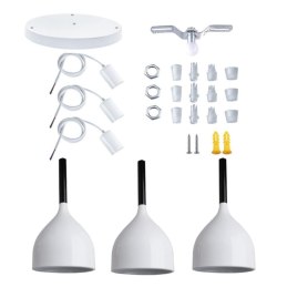 Lampa sufitowa AT20-3SZ-White – 3 klosze, biały