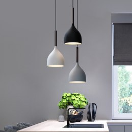 Lampa sufitowa metalowa klosz wisząca AT21-3SZ-MIX