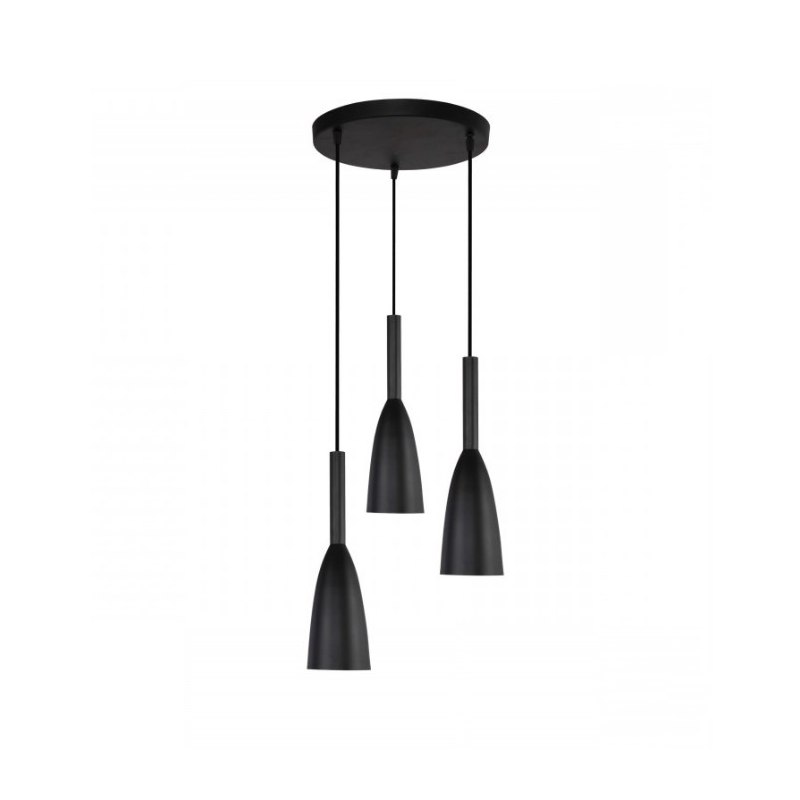 Lampa sufitowa metalowa klosz wisząca AT22-3SZ-Black