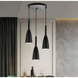 Lampa sufitowa metalowa klosz wisząca AT22-3SZ-Black