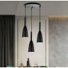 Lampa sufitowa metalowa klosz wisząca AT22-3SZ-Black