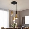 Lampa sufitowa AT27-3SZ Gold+Black w aranżacji