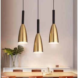 Lampa sufitowa AT27-3SZ Gold+Black w aranżacji